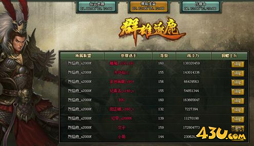 热血三国2每月跨服战 群雄逐鹿跨服指南 热血三国2每月跨服战 群雄逐鹿跨服指南